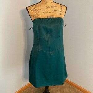 Forever 21 Emerald Strapless Mini Dress Size 1X - NWT